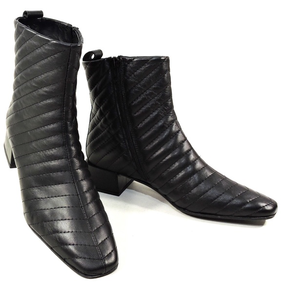 Napoleoni Shoes - NAPOLEONI 🇮🇹 WOMEN'S BLACK SOFT LEATHER COMFORT ANKLE BOOTIE